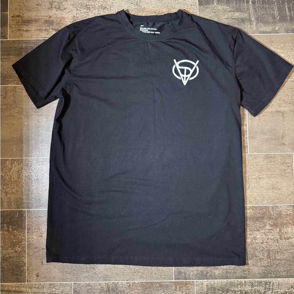 Valor Men’s Large Black T-shirt, Cotton Blend